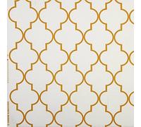 Kt KILOtela - Tela Loneta Estampada Digital, Panamá 240 gr, Decoración, Tapizar, Cojines, Cortinas, Colchas, Manteles, Ancho 280 cm, Largo a Elección de 50 en 50 cm, Geométrico, Silbo, Naranja