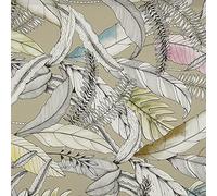 Kt KILOtela - Tela Loneta Half Panamá, Algodón Orgánico, Decoración, Cortinas, Tapizar Sillas, Cojines, Foulares Sofá, Manteles, Ancho 280 cm, Largo a Elección de 50 en 50 cm, Tropical Açai, Marrón