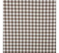 Kt KILOtela - Tela Loneta Hilo Tintado, Decoración, Tapizar, Cojines, Cortinas, Colchas, Bolsos, Manteles, 300 cm Largo x 280 cm Ancho, Cuadros Vichy, Marrón ─ 3 Metro