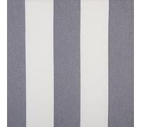 Kt KILOtela - Tela Loneta Hilo Tintado, Decoración, Tapizar, Cojines, Cortinas, Colchas, Manteles, Ancho 280 cm, Largo a elección de 50 en 50 cm, Rayas 10,5 cm, Gris