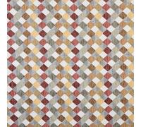 Kt KILOtela - Tela Tapicería, Jacquard Chenilla, Tapizar Sillas, Cojines, Cabecero, Sofá, Bolsos, Resistente al Desgaste, Costura, 100 cm Largo x 280 cm Ancho, Rombos, Marrón, Caldera - 1 metro