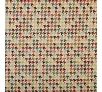 Kt KILOtela - Tela Tapicería, Jacquard Gobelino, Tapizar Sillas, Cojines, Cabecero, Sofá, Bolsos, Resistente al Desgaste, Costura, 100 cm Largo x 280 cm Ancho, Pata de Gallo, Multicolor, 1 metro