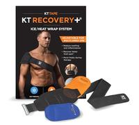 KT Tape, Sistema de terapia de compresión, calefacción y bolsa de hielo con envoltura ajustable para aliviar el dolor de espalda/músculo, color negro