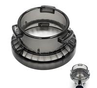 KtbeYTi 54 mm Anillo de Embudo de Plástico Anillo Dosificador Cafe Embudo de Dosificación Accesorios Imanes Embudo Dosificador Accesorio Barista(Marrón Transparente)