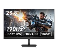 KTC 24 Pulgadas 190 Hz/180 Hz Gaming Monitor, HDR 400 Fast IPS Screen,FHD 1080P Monitor, 133% sRGB,AdaptiveSync,1 ms Response Time,HDMI*2&DP*1,Tilt Adjustable, Eye Care