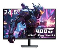 KTC Gaming Monitor 400Hz 360Hz 240Hz | 24.5 Pulgadas | Fast IPS 1ms | FHD Monitor 1080P | HDR 400, 128% sRGB | HDMI x2, DP x2 | Tilt Adjustment 360Hz VESA H25X7