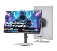KTC M27P6 Monitor Gaming MiniLED de 27 Pulgadas, 4K 160Hz / 1080P 320Hz Conmutación sin Fisuras, 1152 Zonas de Atenuación Local, HDR1400, 1ms GtG, Adaptive Sync, 145% sRGB, KVM, Blanco