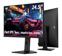 KTC Mnotior Gaming 25 Pulgadas | 300Hz | FHD 1080P | Fast IPS Panel | 1ms | Adaptive-Sync | HDR10 | 119% sRGB | HDMI x2, DP x1 | Soporte Giratorio y Ajustable en Altura | VESA 100 * 100mm