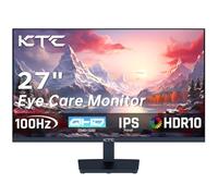 KTC Monitor 27 Pulgadas, 100Hz QHD Monitor, 1ms, 2K 2560 x 1440P, IPS, Adaptive-Sync, 99% sRGB, HDR, Pantalla de reducción de luz Azul, VESA 100x100 HDMI DP, H27T27