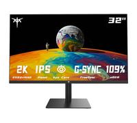 KTC Monitor 32 Pulgadas, WQHD 2560 x1440p Panel IPS 109% sRGB 100Hz HDMI DP Protección de los Ojos contra la luz Azul, 138 PPI HDR H32T13