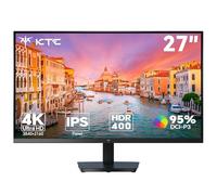 KTC Monitor 4K de 27 Pulgadas | UHD@60Hz | 1,07 Mil Millones de Colores, 133% sRGB, 100% DCI-P3, ΔE＜2 | Brillo 400 CD/㎡, HDR400 | VESA | Hardware Anti-Luz Azul | 2 x HDMI 2.0, 1 x DP 1.4 | H27P27