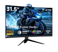 KTC Monitor curvo para juegos FHD 1080p de 32 pulgadas, monitor curvado VA 1500R, 165Hz 1ms MPRT, FreeSync y G-Sync, 122% sRGB, DP/HDMI, VESA, HDR10 para juegos, hogar, oficina, negocios, monitor de