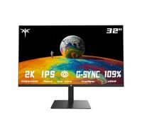 KTC Monitor de 32 Pulgadas 2K, Monitor de computadora IPS 1440P, Monitor de PC QHD sin Marco de 100 Hz para Juegos de Oficina, Cuidado de los Ojos, G-Syn Negro 32 Pulgadas