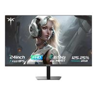 KTC Monitor de Juegos con Panel IPS Rápido de 24" 1080P, Monitor de Computadora de Marco Cero (165 Hz, 125% Srgb, Hdr10, Cuidado de Los Ojos, Hdmi 2.0X2, Displayport 1.4X2), 24" Negro