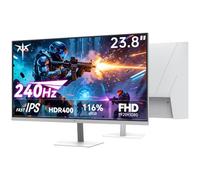 KTC Monitor Gaming 24 Pulgadas, FHD 1920×1080, 240Hz, Panel Fast IPS, 1ms MPRT, HDR400, Adaptive Sync, 400 CD/m², 116% sRGB, 92% DCI-P3, VESA 100×100 mm, Blanco, H24F7