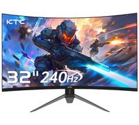 KTC Monitor Gaming 32 Pulgadas FHD Curvo Monitor, 240Hz, 1ms, 1920x1080, Freesync & G-sync, HVA 1500R Sin Marco, 125% sRGB, Pantalla de reducción de luz Azul, VESA DP1.4/HDMI 2.0 240Hz USB2.0, H32S17F
