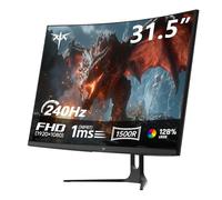 KTC Monitor Gaming Curvo 32 Pulgadas 240Hz | FHD | 1ms MPRT | Panel VA 1500R | HDR10 | Contraste 5000:1 | AMD FreeSync | sRGB 128% Amplia | HDMI 2.0/DP 1.4 | Montaje VESA | H32C5