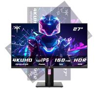 KTC Monitor para Juegos 4K de 27 Pulgadas, UHD 160Hz/144Hz 1ms Fast IPS Monitor, Freesync/G-Sync, HDR400, 132% sRGB, HDMI DisplayPort, VESA, inclinación/Altura/pivote Ajustable