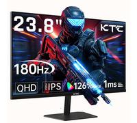 KTC Monitor para Juegos de 24 Pulgadas y 180 Hz, Monitor para Juegos de PC IPS rápido QHD 2K, Monitor para computadora 1440p 1 ms 144 Hz, compatibilidad con G-Sync y FreeSync, Soporte HDR, Puerto d