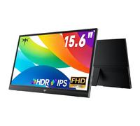 KTC - Monitor portátil de 15.6 pulgadas, FHD 1080P, extensor de monitor de viaje con USB-C HDMI, visualización IPS HDR ultradelgada con altavoces, segunda visualización de monitor para portátil