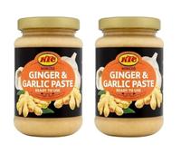 KTC Pasta de Jengibre y Ajo Pack de 2 x 210 g | Ginger & Garlic Paste | Cocina Asiática e Internacional | Ideal para Currys, Carnes y Salteados