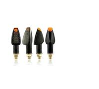 KTGVTPBHBW indicadores dirección Universal 12V 10mm Señal De Giro Moto LED Indicador Señales Motocicleta Luz Lámpara Intermitente(4 x Smoke Lens)