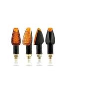 KTGVTPBHBW indicadores dirección Universal 12V 10mm Señal De Giro Moto LED Indicador Señales Motocicleta Luz Lámpara Intermitente(4 x Amber Lens)