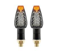 KTGVTPBHBW indicadores dirección Universal 2X Indicadores LED De Señal Giro Para Motocicleta Luz Intermitente 14 Led 12V 2W Lámpara Corta Para