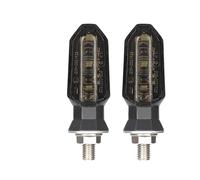 KTGVTPBHBW indicadores dirección Universal 8mm Motocicleta Luces LED De Señal Giro Luz Intermitente Lámpara 12V Moto Indicador Accesorios(2 pcs-smoke)