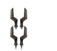 KTGVTPBHBW indicadores dirección Universal Luz LED 12V Para Motocicleta Señal Giro Lámpara Trasera Indicador Intermitente De Flujo Dinámico(4 Pcs-Amber White)