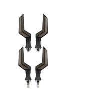 KTGVTPBHBW indicadores dirección Universal Luz LED 12V Para Motocicleta Señal Giro Lámpara Trasera Indicador Intermitente De Flujo Dinámico(4 Pcs-Amber Red)