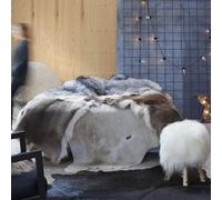 KTHLBRH Alfombra de Piel de Vaca Auténtica Marrón y Blanco 180x220 cm, Decoración de Interior con Toque del Oeste, Duradera y Suave al Tacto, Fácil de Limpiar con Paño Húmedo