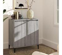 KTHLBRH Aparador de Madera contrachapada Gris Sonoma Aparador Industrial con Estantería y Almacenamiento Amplio para Habitación 60x35x70 cm