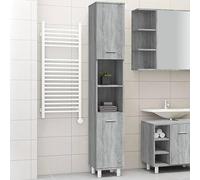 KTHLBRH Armario de Baño con 6 Compartimentos y 2 Puertas de Madera Contrachapada Resistente a la Humedad | Mueble de Almacenamiento Espacioso para Organización | Diseño Práctico