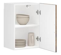 KTHLBRH Armario de Pared de Cocina con Puerta, Gabinete de Almacenamiento en Madera de Ingeniería Resistente a la Humedad, Ideal para Organizar Utensilios de Cocina, Platos y Ollas,