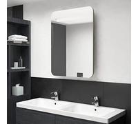 KTHLBRH Armario para lavabo con efecto de roble, 60 x 11 x 80 cm