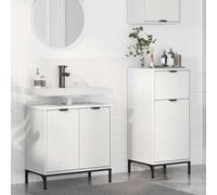 KTHLBRH Conjunto de Muebles de Baño de Madera Elaborada con Amplio Almacenamiento y Diseño Moderno para Espacios Pequeños y Grandes - Fácil Montaje y Mantenimiento