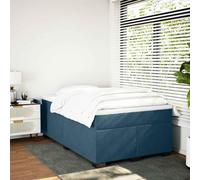 KTHLBRH Cubrecama de terciopelo azul oscuro, 120 x 190 cm, con colchón de | Funda de colchón incluida, láminas incluidas, soporte individual, estructura robusta