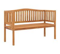 KTHLBRH 【Envío rápido】 Banco de jardín adecuado para muebles de jardín, asientos al aire libre, parques, terrazas, bancos con respaldo, madera maciza de teca de 150 cm