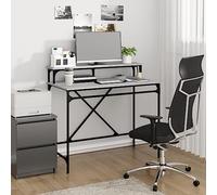 KTHLBRH Escritorio gris Sonoma 100 x 50 x 90 cm de madera y hierro, escritorio secretario, escritorio, escritorio, escritorio, escritorio, escritorio, escritorio, diseño que ahorra espacio, ideal para