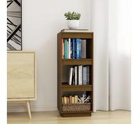 KTHLBRH Estantería de Madera de Pino Macizo con 3 Compartimentos Espaciosos, Mueble Librería Organizador para Libros, Revistas, DVD y Decoración, Estante Versátil para
