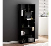 KTHLBRH Estantería de Madera Librería Clásica con Múltiples Compartimentos Espaciosos para Libros Revistas DVD y Decoración, Fácil Montaje y Limpieza, Diseño