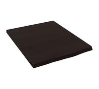 KTHLBRH Estantería flotante de pared pequeña, estantería de pared flotante para salón, baño, cocina, oficina, color marrón oscuro, 40 x 50 x 2 cm, madera maciza de roble tratada