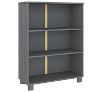 KTHLBRH Estantería HAMAR gris oscuro 85 x 35 x 112 cm madera maciza de pino estantes decorativos estantería de oficina estantería sala de estar estantes para el dormitorio para oficina, salón