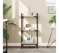 KTHLBRH Estantería Librería de Madera con Estructura Metálica, Estante con Patas Ajustables y Amplio Espacio de Almacenamiento para Libros, Revistas y Decoración del