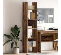 KTHLBRH Estantería Moderna de Madera para Libros con Sujeción a la Pared, Estantería Vertical con Amplia Capacidad de Almacenamiento para Sala de Estar, Estudio o