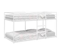 KTHLBRH Estructura de cama familiar, cama doble, muebles para dormitorio, litera, sin colchón, blanco, 100 x 200 cm, acero