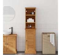KTHLBRH Juego de Muebles de Baño Rústico de Madera Maciza de Pino con Estantes y Puertas con Bisagras para Almacenamiento Organizado y Diseño Chic Natural