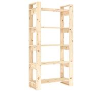 KTHLBRH Librería/separador de ambientes, 80 x 35 x 160 cm, de madera maciza, estanterías decorativas para oficina, sala de estar, estantes para el dormitorio, para oficina, salón, dormitorio