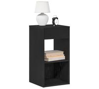 KTHLBRH Mesillas de noche con cajón 2 uds. Negro roble aspecto mesilla de noche mesa para dormitorio salón